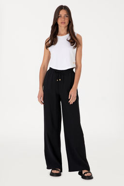 Kad_n Siyah Loose Relax Fit Kanvas Pantolon Sepette S_rpriz _ndirim - U.s. polo assn фото 9