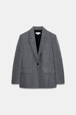 HERRINGBONE BLAZER WITH SHOULDER PADS - Zara фото 8