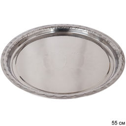 Блюдо 55 см металл глубокое с декором /h=4/ DF-1155 /уп 50/ 0.566 - Галеонтрейд фото 3