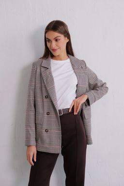 11827 Жакет двубортный в клетку - Martichelli фото 16