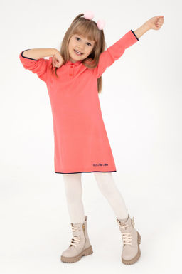 Трикотажное платье с цветком граната для девочки Неожиданная скидка в корзине - U.s. polo assn фото 2