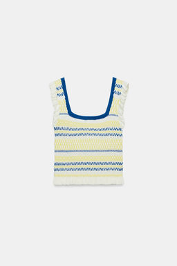 TOP RAYAS NIDO DE ABEJA / Multicolor