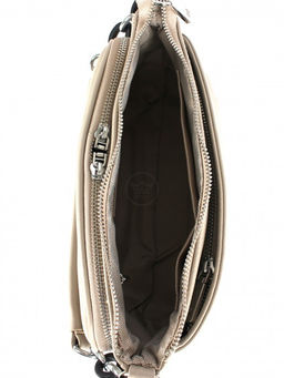 Сумка женская натуральная кожа RM-8011Е, 2отд, плечевой ремень, бежевый SALE 264374 - Adelia фото 3