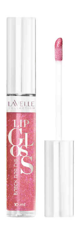LavelleCollection Блеск д/губ LIP GLOSS SILVER тон 47 розово-кремовые искры 10мл LG05-47