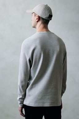 Camiseta en punto gofrado Slim Fit - H&m фото 4
