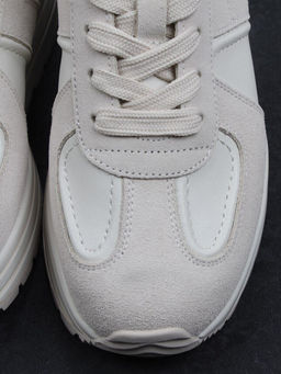 03-A1020-2 LT. BEIGE Кроссовки женские (натуральная кожа, натуральная замша)