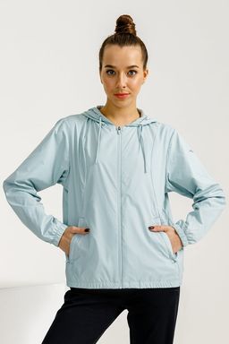Ветровка с капюшоном Голубой