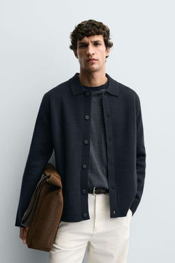 TEXTURED CARDIGAN WITH POCKETS - Zara фото 2