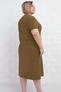 Арт. 4137 Туника женская 50-58 (5 шт) Цвет:хаки - Калинка фото 3