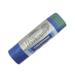 Мешки для мусора с завязками 60л, 60х80см, 25мкм, рулон 10шт., ПВД синий "Ромашка"