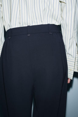 ZW COLLECTION PLEATED WIDE-LEG TROUSERS - Zara фото 11