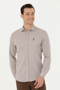 Мужская рубашка с длинным рукавом Stone Неожиданная скидка в корзине - U.s. polo assn фото 3