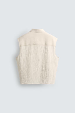 CAMISA POLO TANK RELAXED FIT / Beige - Zara фото 8