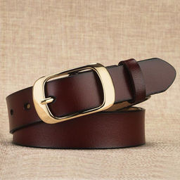 Ремень BL-L-200-Brown/Gold-115
