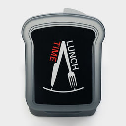 Цена за 2 шт. Контейнер для бутербродов Бытпласт, 17×13×4.2 см, пластик, чёрный