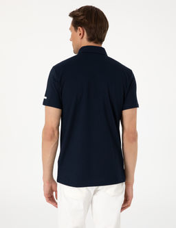 Lacivert Ultralight Kuma_ Slim Fit Polo Yaka Ti__rt