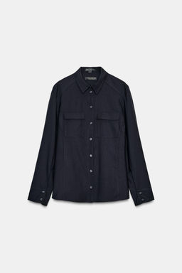 100% WOOL SHIRT ZW COLLECTION - Zara фото 5