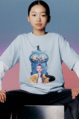 KPOP DEMON HUNTERS NETFLIX PRINTED T-SHIRT - Zara фото 5