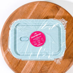 Контейнер Доляна Cook and Freeze, 650 мл, 17.5×13×6 см, с крышкой, жаропрочное стекло, цвет МИКС