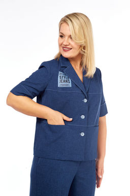 Костюм VILENA 1083-Р синий меланж