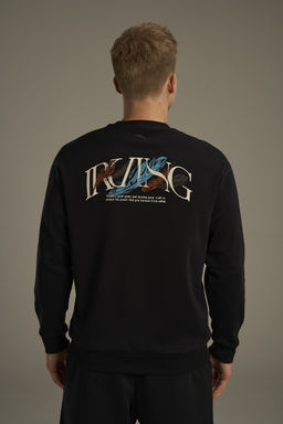 Свитшот утепленный Черный