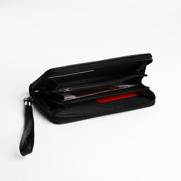 Кошелёк на молнии, цвет чёрный - Simaland фото 4