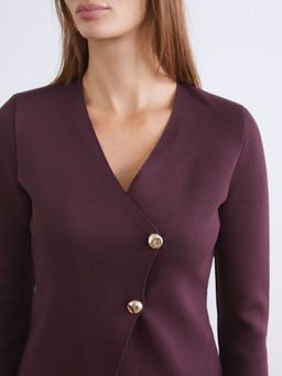 Kruvaze Yaka Kad?n Triko H?rka