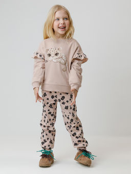 КР 400868/бежевый 1305 Н085 к615 брюки для дев