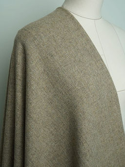 Шерсть пальтово-костюмная Твид Елочка цв.песочный, ш.1.5м, шерсть-60%, п/э-40%, 310гр/м.кв - Купава фото 13