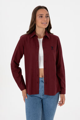 Kad_n Bordo Uzun Kollu Basic G_mlek Sepette S_rpriz _ndirim - U.s. polo assn фото 3