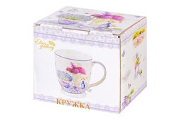 Кружка 500 мл 13,5*10*10,5 см Лаванда на ножке, NEW BONE CHINA - Elan gallery фото 4