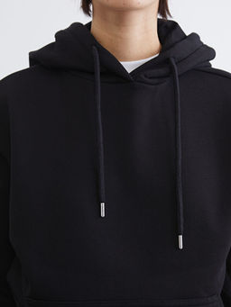 Oversize Kad?n Kal?n Hoodie