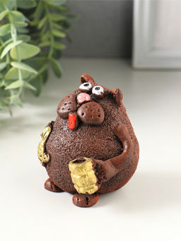 Фигурка «Кот с кружкой», 7×5.5×6.5 см, МИКС