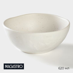 Салатник Magistro Slate, 620 мл, d=16 см, фарфор, белый