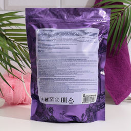 Соль для ванн натуральная морская с ароматом лаванды, 1100 г