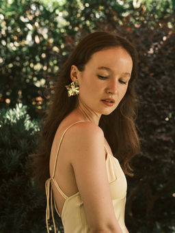 Серьги металл «Атмосфера» ромб мятый, цвет золото