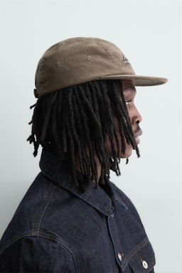 GORRA VISOR PLANO PANA / Beige - Zara фото 2