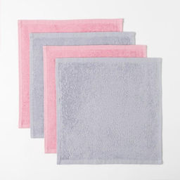 Набор махровых полотенец Happy 30х30 см - 4 шт, 100% хлопок 340 гр/м2 - Этель фото 2