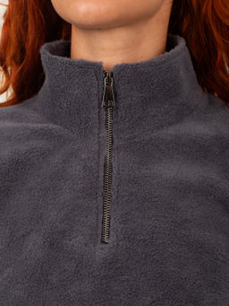 Толстовка женская футер начес 3-х нитка ТЕДДИ ГРАФИТ - Domtrik фото 4