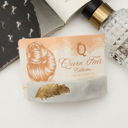 Заколка - автомат для волос «Бэлла», прямоугольник перо, 9 см, МИКС