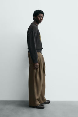 LIMITED EDITION DRAPED CROSSED TROUSERS - Zara фото 4