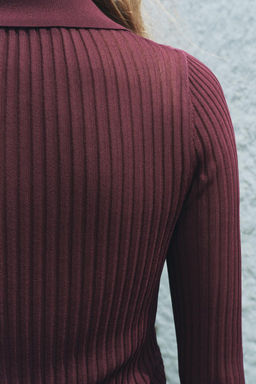 RIBBED FINE KNIT TOP - Zara фото 4