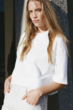 CROPPED T-SHIRT - Zara фото 6
