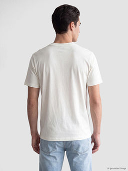 Slim Fit %100 Pamuk Basic Ti??rt - Waikiki фото 3