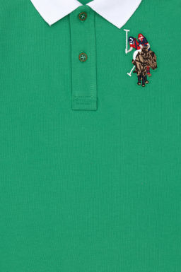 Зеленая базовая футболка для мальчика - U.s. polo assn фото 7