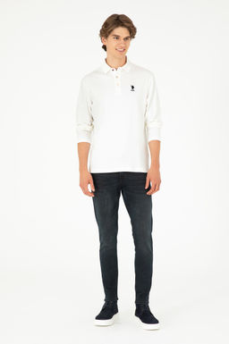 Мужской базовый свитшот цвета экрю - U.s. polo assn фото 4