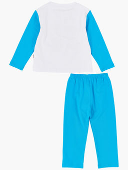 Пижама для мальчика UD 1152 белый/бирюза