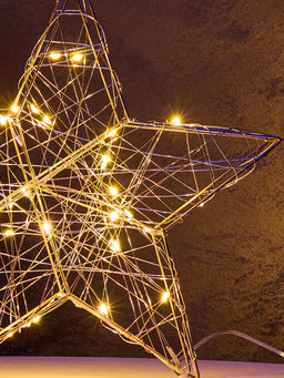 Фигура световая «Звезда», 30×30×5 см, 30 LED, батарейки ААх3 (не в компл.), свечение тёплое белое