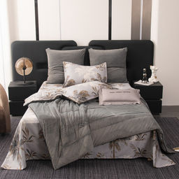 Комплект постельного белья на резинке Сатин Velouria Luxe с Одеялом VLR009