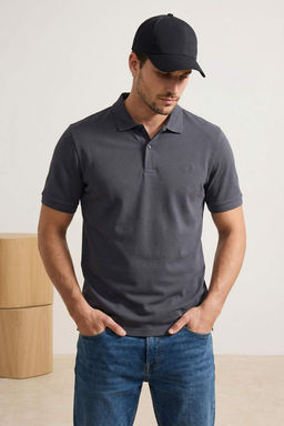 Fume Regular/Normal Kesim Basic Esnek Nak?sl? Polo Yaka T-shirt TMNSS26PO00016